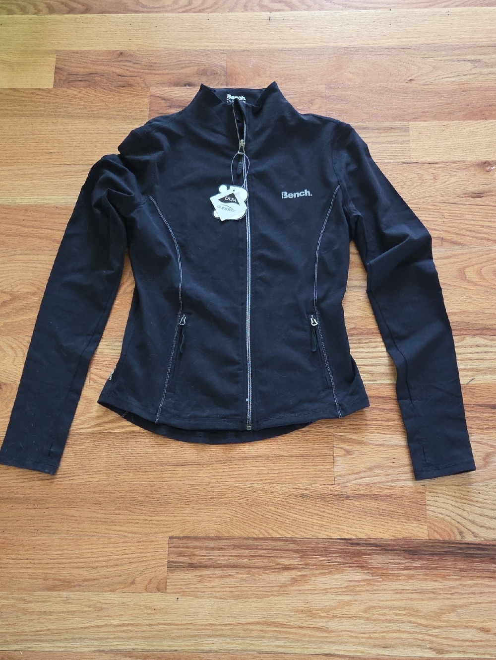 Brand New Bench Black Luxe Athleisure Jacket Size Medium